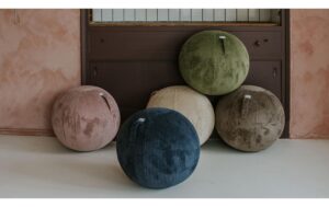 1506909_2 - Mediatech Vluv Vlip Breitcord Stoff Sitzball Olive, Ø 60-65 cm