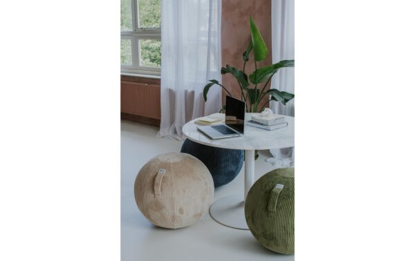 1506909_4 - Mediatech Vluv Vlip Breitcord Stoff Sitzball Olive, Ø 60-65 cm
