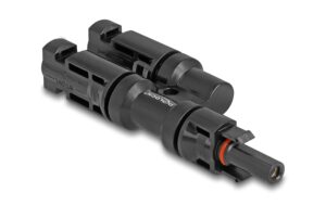 Delock DL4 Solar Konnektor 1x Buchse zu 2x Stecker, schwarz
