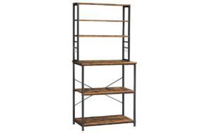 Vasagle Lagerregal mit 6 Haken 80 x 40 x 167 cm, Mteall, Holz kaufen Schweiz | Mediatech.ch