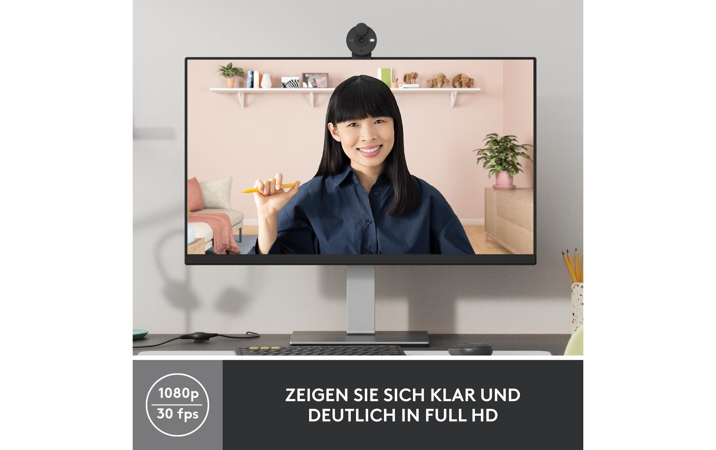 1509947_1 - Mediatech Logitech Webcam Brio 300 graphite