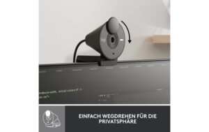 1509947_4 - Mediatech Logitech Webcam Brio 300 graphite