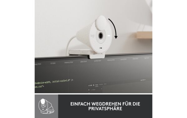 1509949_4 - Mediatech Logitech Webcam Brio 300 white