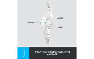 Logitech H390 Stereo-USB-Headset off white Mikrofon, USB
