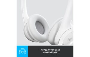 Logitech H390 Stereo-USB-Headset off white Mikrofon, USB