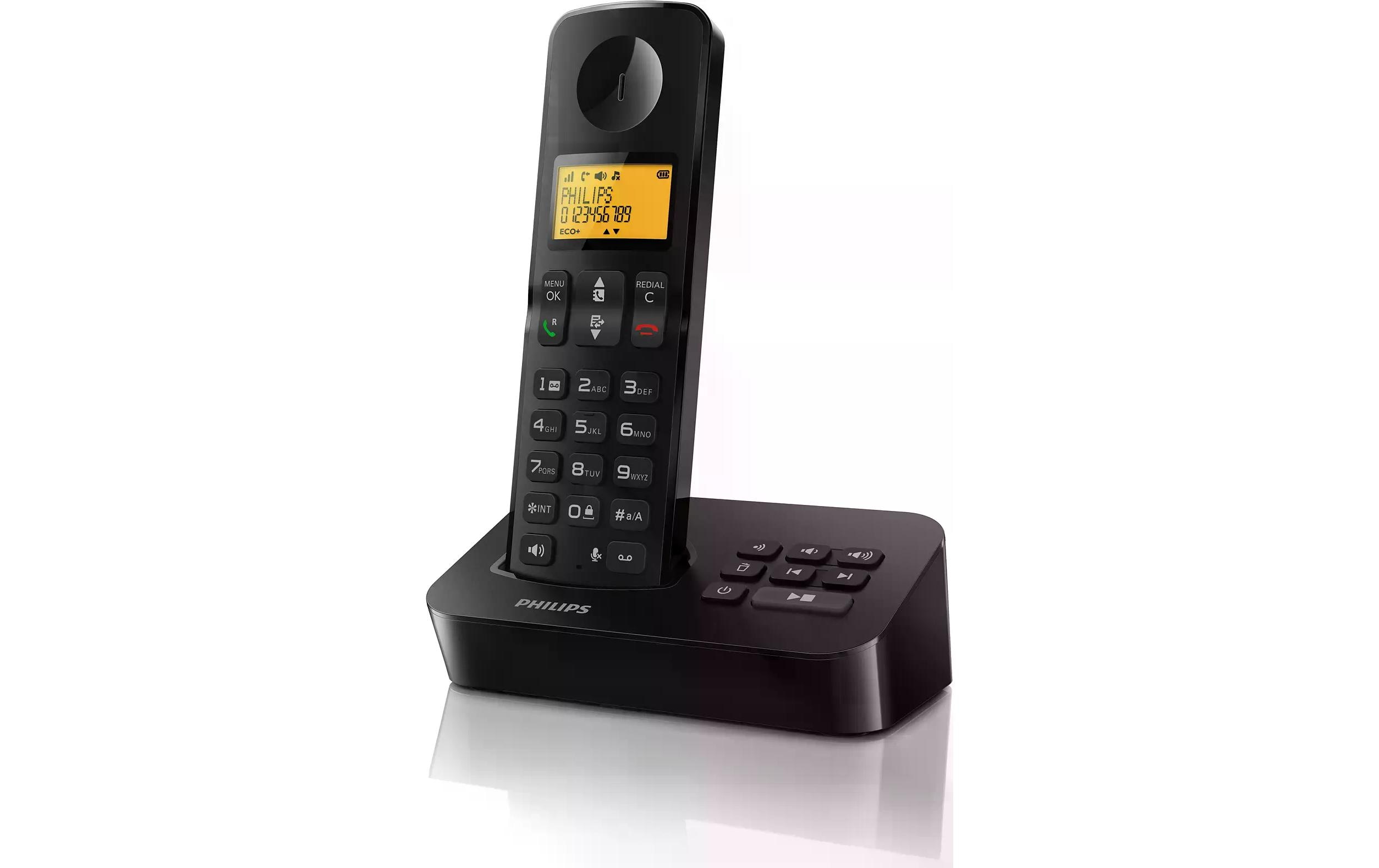 1511833 - Mediatech Philips D2651B Schwarz mit Anrufbeantworter 25min kaufen Schweiz | Mediatech.ch