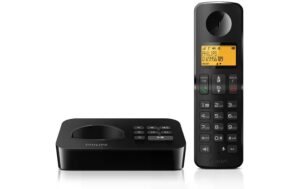 1511833_3 - Mediatech Philips D2651B Schwarz mit Anrufbeantworter 25min
