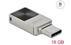 Delock Mini USB3.2 Gen1 USB-C Speicherstick 16GB, Metallgehäuse