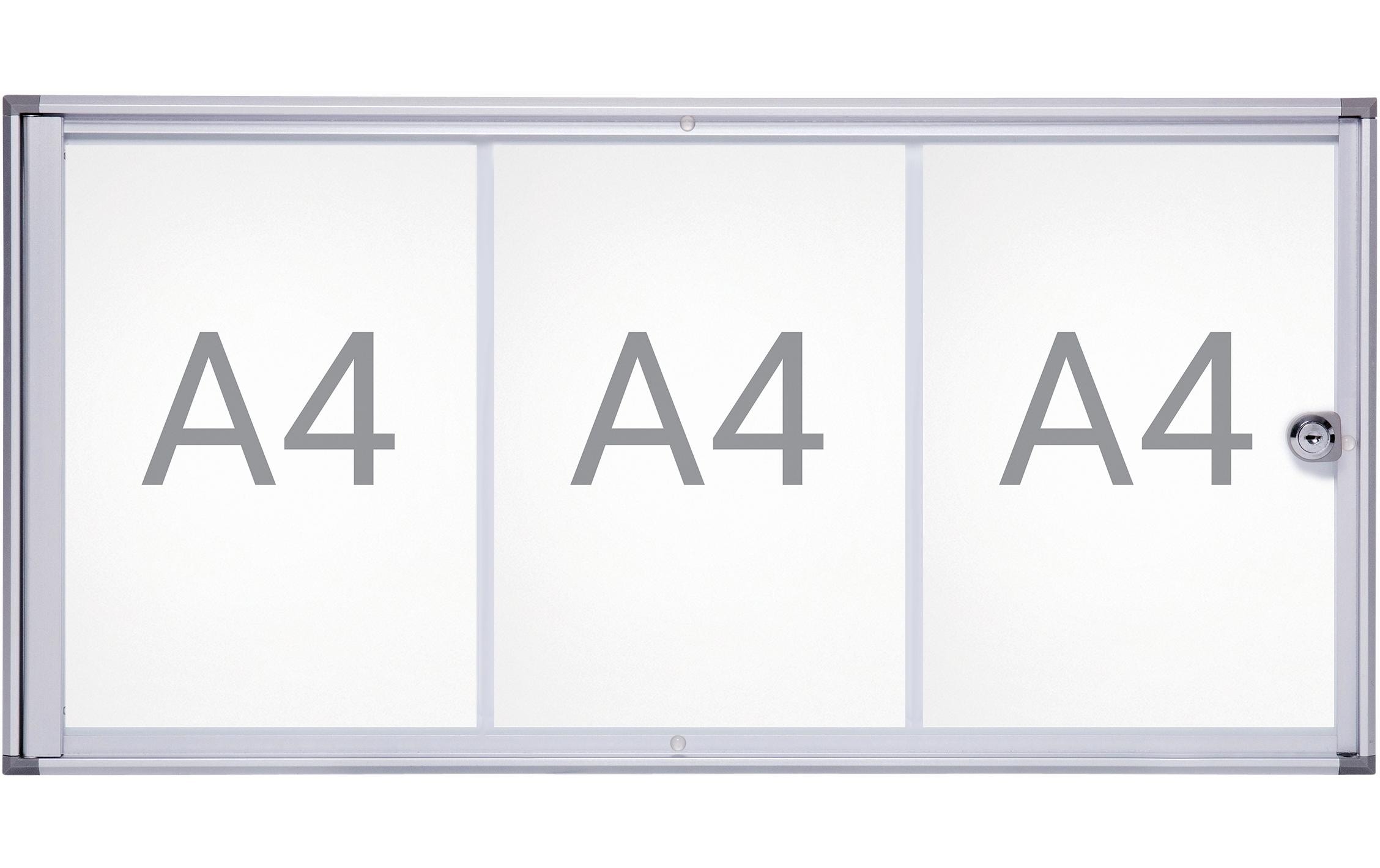 1515305 - Mediatech Maul Schaukasten MAULextraslim 3xA4, Aluminium kaufen Schweiz | Mediatech.ch