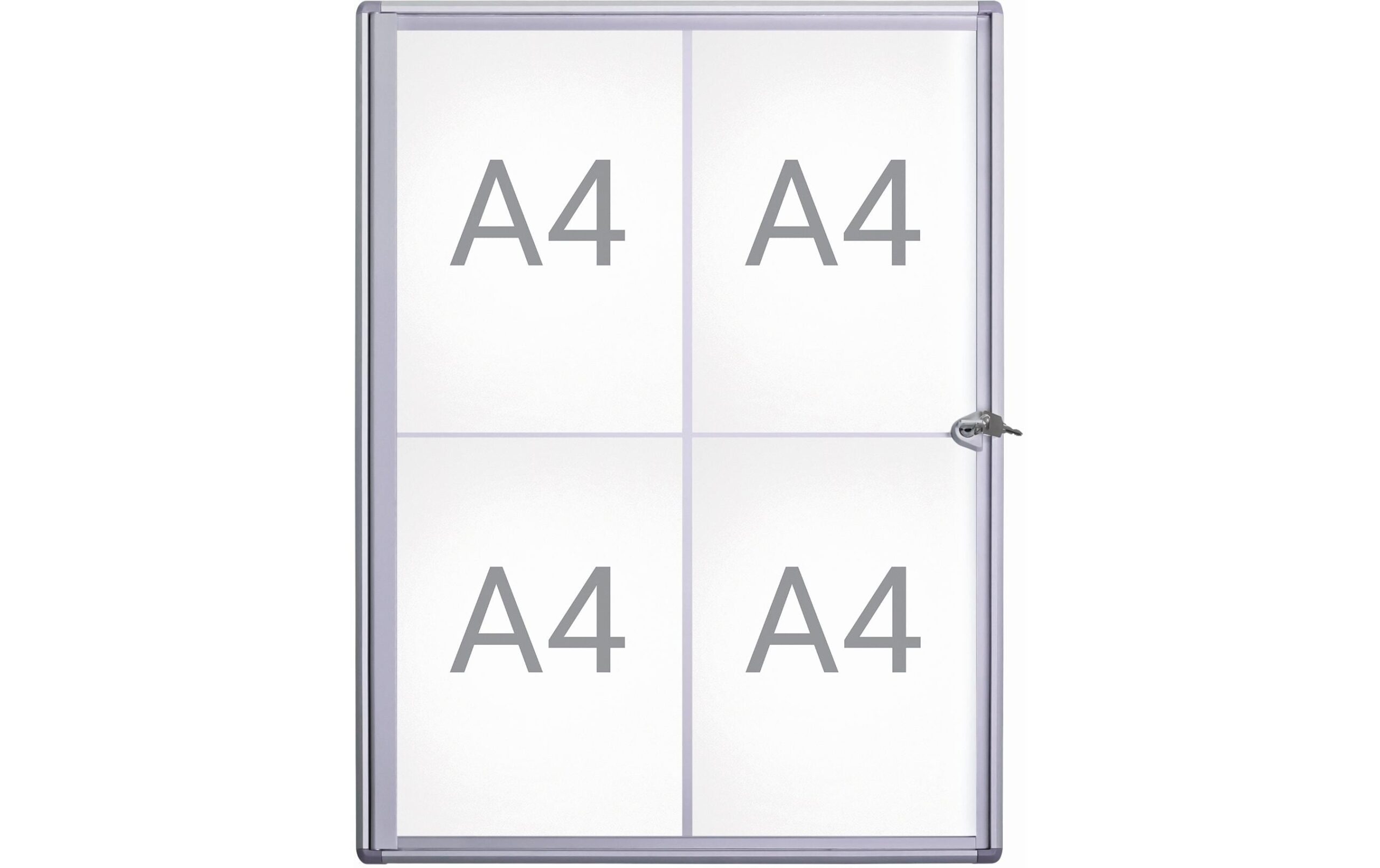 1515306 - Mediatech Maul Schaukasten MAULextraslim 4xA4, Aluminium kaufen Schweiz | Mediatech.ch