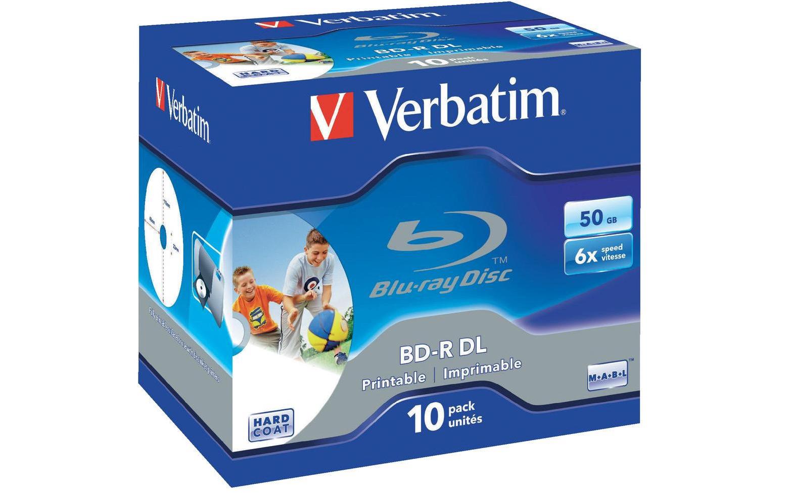 151747 - Mediatech Verbatim BD-R 6x Dual Layer 50GB 10 Pck Blu-ray Scratchguard plus, bedruckbar kaufen Schweiz | Mediatech.ch