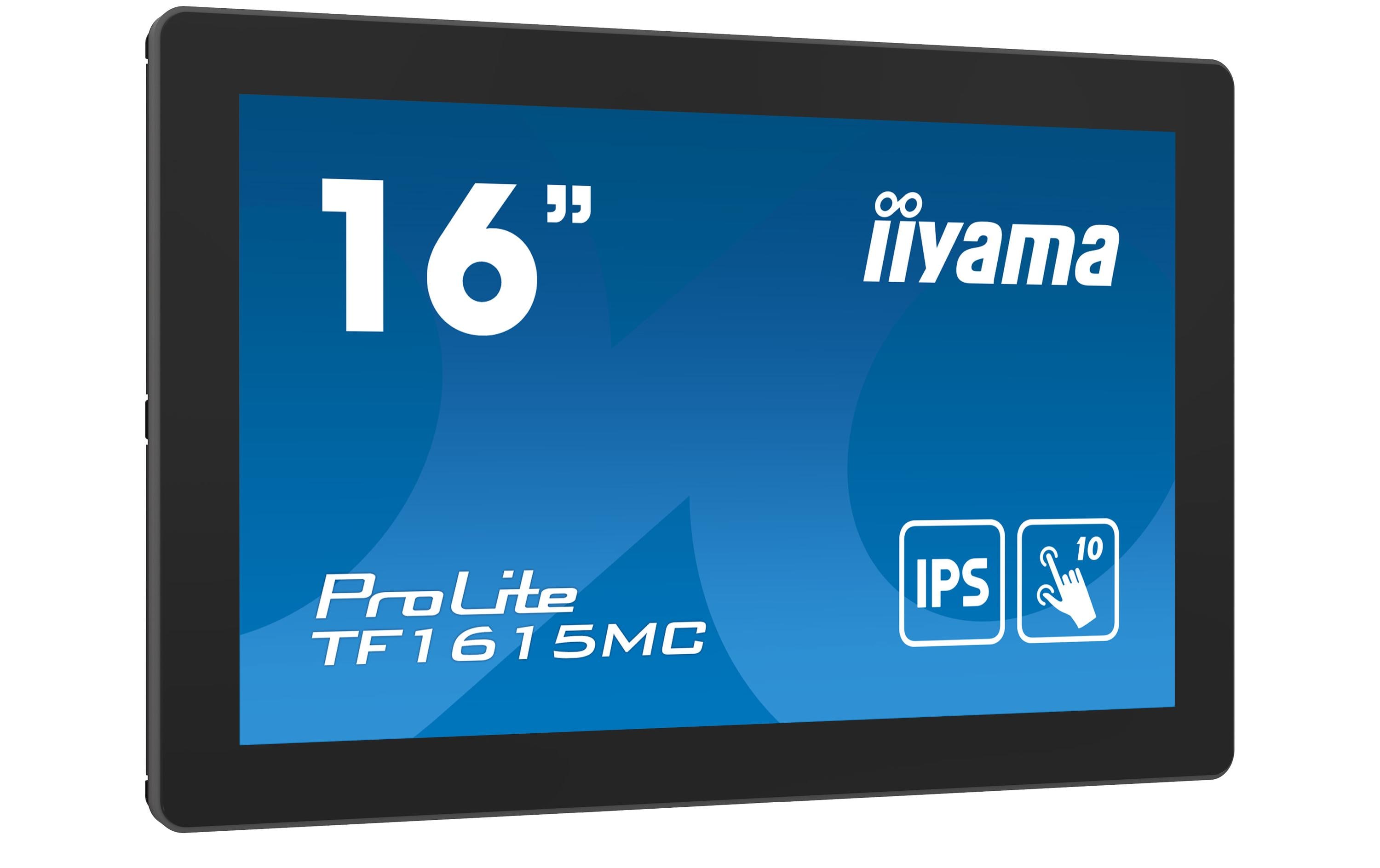 1517544_1 - Mediatech iiyama TF1615MC-B1 15.6 Touchscreen VGA, DP, HDMI, Line-In