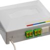 1520389 - Mediatech Lightwin FTTH OTO, 4-fasrig LC/APC, 30m FTTH OTO-Dose, inkl.30m Singlemode Kabel