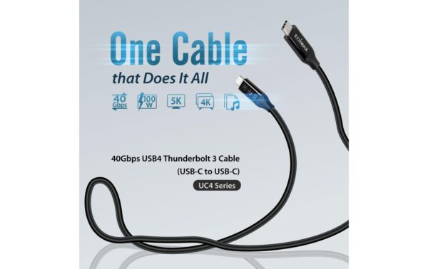 Edimax Thunderbolt 3 Kabel 1m Thunderbolt 3, 40 Gbit/s, USB-C-C