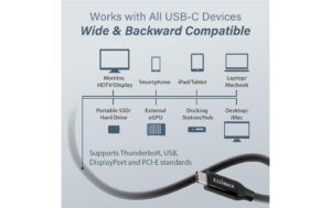 Edimax Thunderbolt 3 Kabel 1m Thunderbolt 3, 40 Gbit/s, USB-C-C