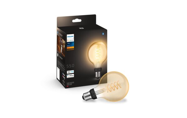 1521235_2 - Mediatech Philips Hue White E27 Filament, 550lm, Globe