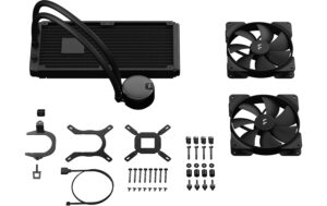 1522056_5 - Mediatech Wasserkühler Fractal Lumen S28 V2 kompatibel zu Intel/AMD, 2x 140mm Radiator