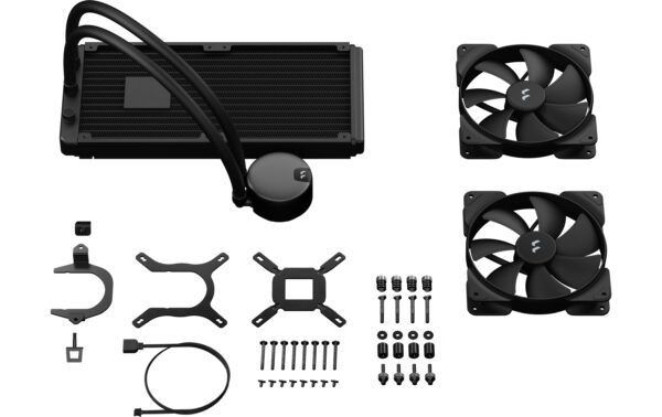 1522056_5 - Mediatech Wasserkühler Fractal Lumen S28 V2 kompatibel zu Intel/AMD, 2x 140mm Radiator