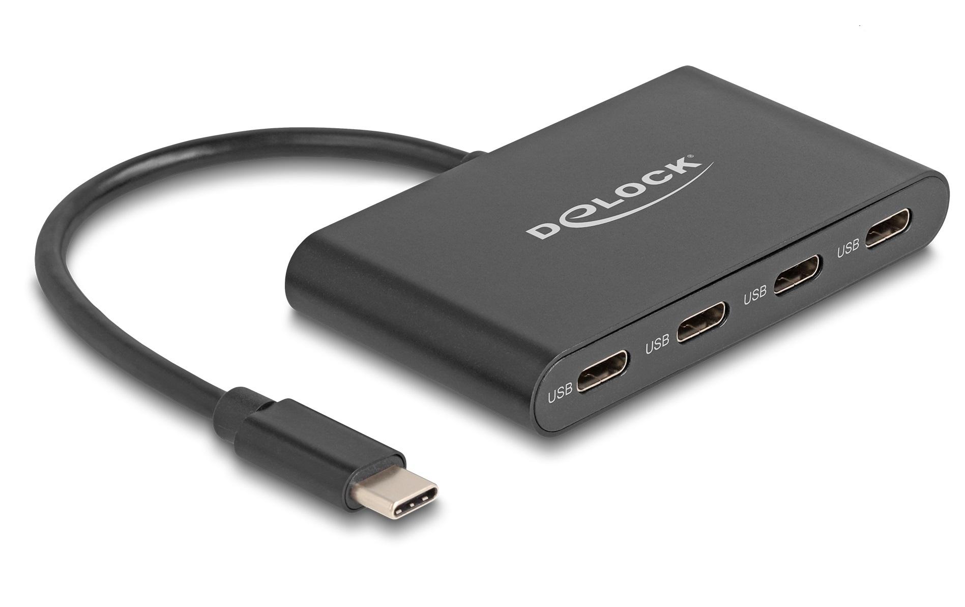 1523188 - Mediatech Delock USB 3.2 Gen 2 USB Type-C Hub 4x USB Type- C Buchse, 10 Gbps kaufen Schweiz | Mediatech.ch