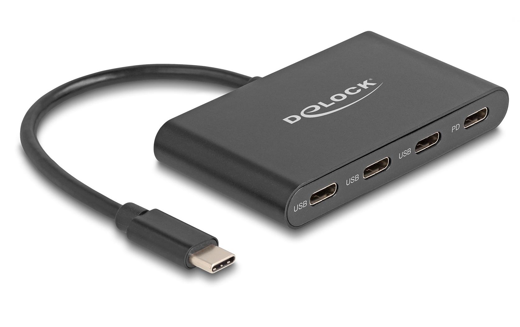 1523189 - Mediatech Delock USB 3.2 Gen 1 USB Type-C Hub 3x USB Type-C Buchse, 1x USB PD, 100 Watt kaufen Schweiz | Mediatech.ch