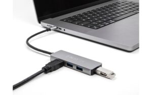 Delock USB 3.2 Gen 1 Type-C Hub 4x USB Typ-A Buchsen seitlich