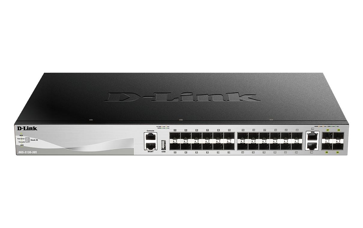 1525895 - Mediatech D-Link DGS-3130-30S/E 30-Port Layer 3 Fiber Gigabit Stack Switc kaufen Schweiz | Mediatech.ch