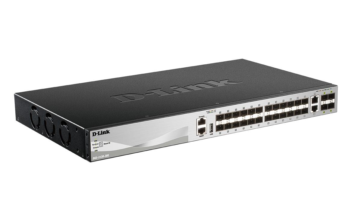 1525895_1 - Mediatech D-Link DGS-3130-30S/E 30-Port Layer 3 Fiber Gigabit Stack Switc