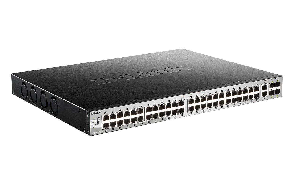 1525897_1 - Mediatech D-Link DGS-3130-54PS/E 54-Port Layer 3 PoE Gigabit Stack Switch