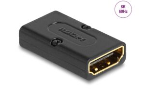 Delock HDMI Adapter Stecker zu Buchse 8K 60Hz, Metall
