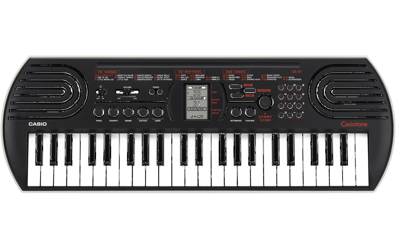 1529799 - Mediatech CASIO SA-81 Mini Keyboard, 44 Keys, Black kaufen Schweiz | Mediatech.ch