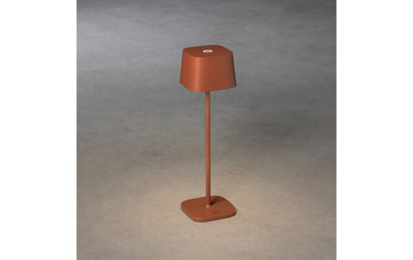 Konstsmide USB-Tischleuchte Capri Terracott LED warmweiss, Akku, Dimmbar / IP54