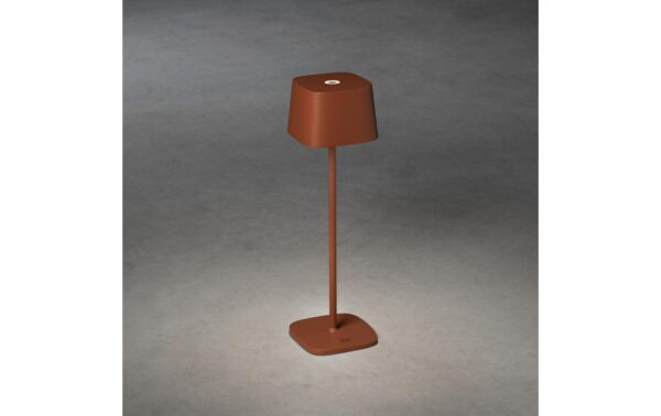 Konstsmide USB-Tischleuchte Capri Terracott LED warmweiss, Akku, Dimmbar / IP54