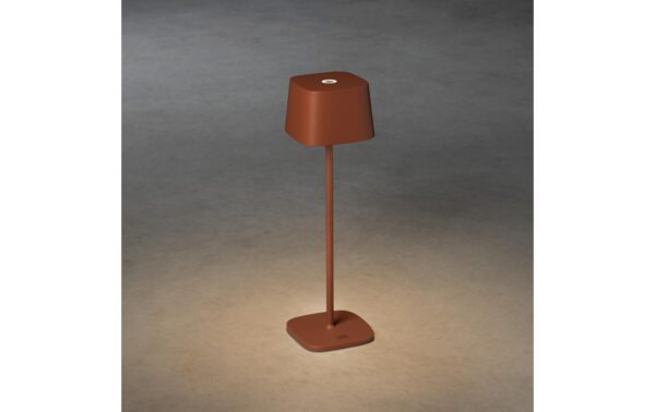 Konstsmide USB-Tischleuchte Capri Terracott LED warmweiss, Akku, Dimmbar / IP54