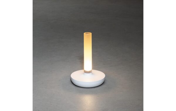 1530344_2 - Mediatech Konstsmide USB-Tischleuchte Biarritz Weiss LED warmweiss, Akku, Dimmbar / IP54