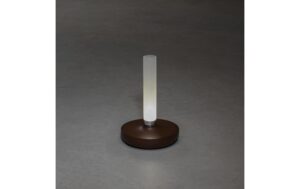 Konstsmide USB-Tischleuchte Biarritz Rostfa LED warmweiss, Akku, Dimmbar / IP54