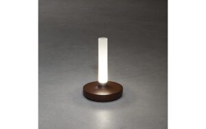Konstsmide USB-Tischleuchte Biarritz Rostfa LED warmweiss, Akku, Dimmbar / IP54
