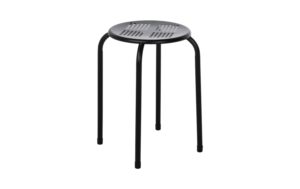 COCON Hocker Schwarz Metall, Traglast 120kg