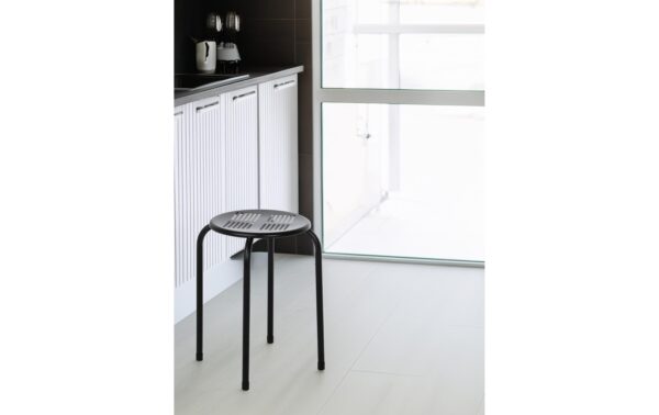 COCON Hocker Schwarz Metall, Traglast 120kg