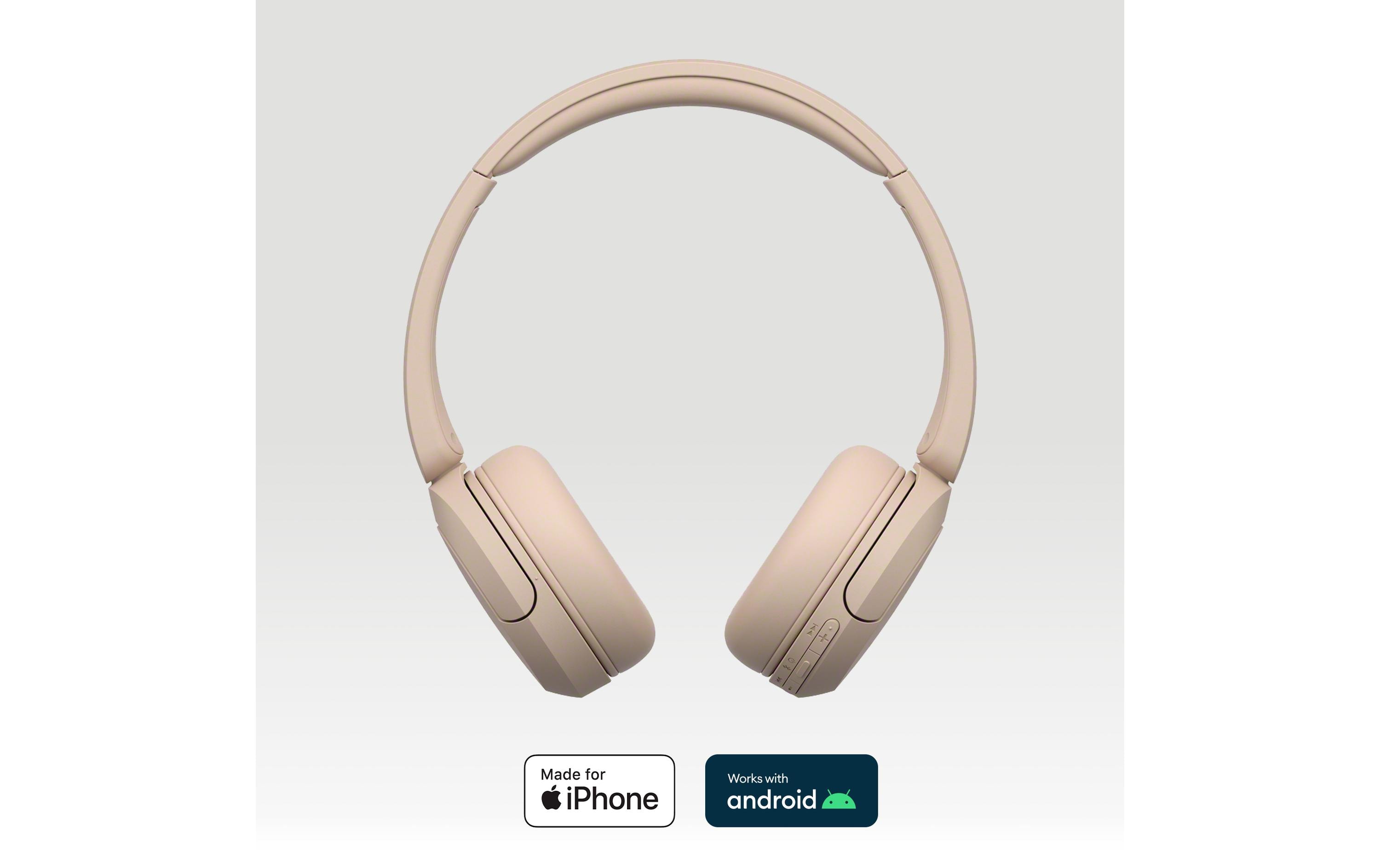 1531248_1 - Mediatech Sony WH-CH520, Over-Ear Kopfhörer Beige