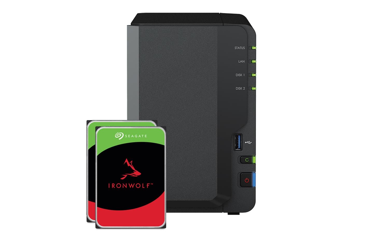 1531892 - Mediatech Synology DS223, 2-bay NAS inkl. 2x 6TB HDD Seagate Ironwolf kaufen Schweiz | Mediatech.ch