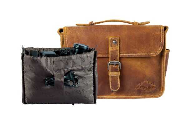 1534357_8 - Mediatech Alpenleder Kameratasche Presse wild camel, Leder