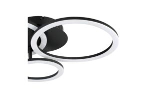 1534438_1 - Mediatech EGLO PARRAPOS-Z Wand-/Deckenleuchte schwarz weiss, inkl. 1x LED 33W, dimmbar