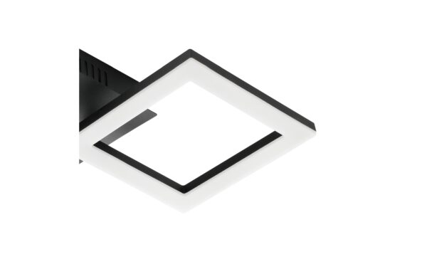 EGLO PARANDAY-Z Wand-/Deckenleuchte schwarz weiss, inkl. 1x LED 15,5W, dimmbar