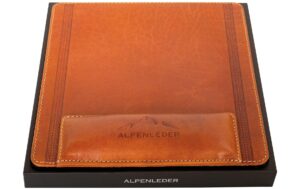 1536077_1 - Mediatech Alpenleder Mausmatte Konstanz 22x24cm, cognac