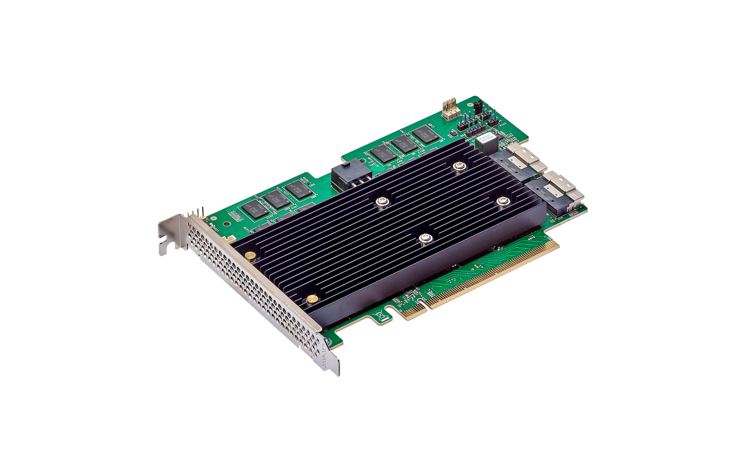 Broadcom MegaRaid 9670W-16i, PCI-Ex16v4 2xSFF-8654, FH, SAS4/SATA3,NVMEv4
