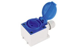 Steffen Aufputz-Steckdose T13 IP20, blau