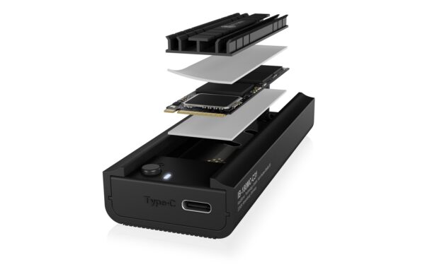 1538413_7 - Mediatech ICY BOX IB-180MC-C31, M.2 Dockingstation USB 3.2 Type-C, schwarz, bis 10Gbit/s