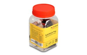 1538564_2 - Mediatech Delock RJ50 Stecker, S/FTP,Cat.5e,25er Set mit Knickschutzhülle