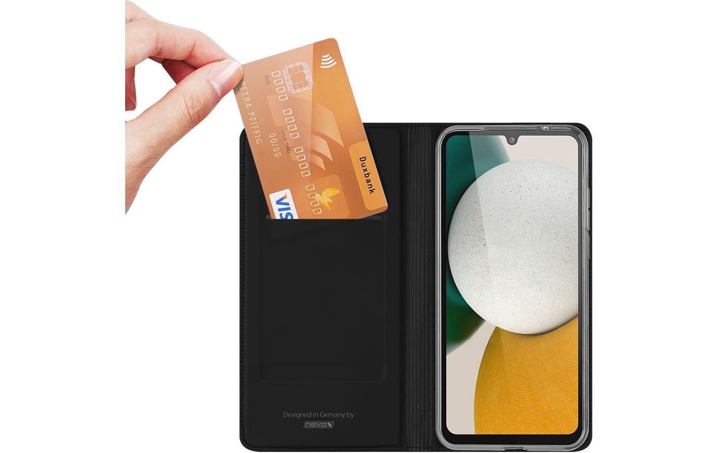 1539097_1 - Mediatech Nevox Vario Series Booktasche, Black fürs Samsung Galaxy A34