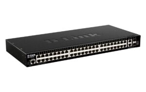 D-Link DGS-1520-52/E: 52 Port Smart Switch 48xGigabit, 2x10GE, 2xSFP+, L3 Stackabel
